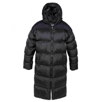 Schott NYC Black extra long puffer Jacket