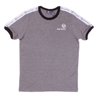 Sergio Tacchini Grey Melange Dalhoa Taped T-Shirt