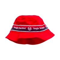 Sergio Tacchini Vintage Red / Navy Fivo Bucket Hat