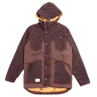 Seventy Seven Brown Wax Parka Jacket