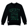 SeventySeven Black Heather "Tropical Soul" Crew Sweatshirt