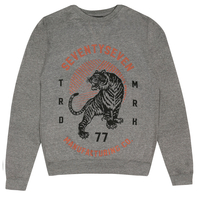 SeventySeven Grey Heather "Tiger" Mens Crew Sweatshirt