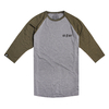 SeventySeven Grey/Khaki "High Voltage" Mens Baseball T-shirt