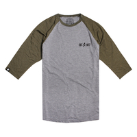 SeventySeven Grey/Khaki "High Voltage" Mens Baseball T-shirt