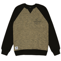 SeventySeven Khaki/Black "Focus" Mens Crew Sweatshirt