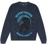 SeventySeven Navy Heather "Tiger" Mens Crew Sweatshirt
