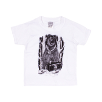 SeventySeven White "Boom Box Bear" KIDS T-Shirt