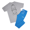 Simpsons Homer Outline Long Sleeve Pyjama Set