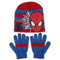 Spiderman KIDS Red Web Spider Hat & Glove Set