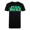 Star Wars Logo Festive Lights Black T-Shirt