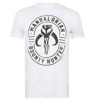 Star Wars Mandalorian Emblem White T-shirt