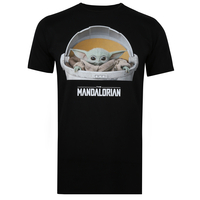 Star Wars Mandalorian The Child Carriage Black T-shirt