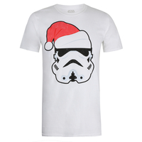 Star Wars Trooper Santa White T-Shirt