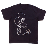 The Idle Man Black "Faces" T-Shirt