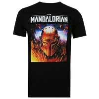 The Mandalorian Black "Warrior" Mens T-shirt
