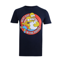 The Simpsons Greatest Dad In The House Navy T-Shirt