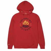 Threepoint Outdoor Cranberry Camp Fire Pullover Hoodie