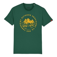 Threepoint Outdoors Bottle Green Mountain Range T-Shirt