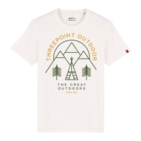 Threepoint Outdoors Off White Great Outdoors T-Shirt