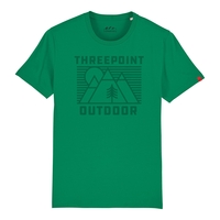 Threepoint Outdoors Varsity Green Outdoor Lines T-Shirt