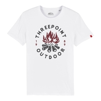 Threepoint Outdoors White Camp Fire T-Shirt