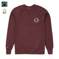 Threepoint Plum Marl "Badge" Crew Sweater