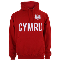 Toffs RED Hooded Retro WALES Sweatshirt