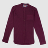 Tokyo Laundry Maroon Grandad Collar Shirt