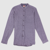 Tokyo Laundry Navy Grandad Collar Shirt