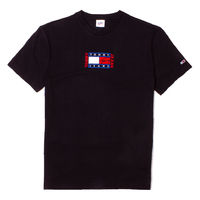 Tommy Jeans Black Timeless Tommy Flag T-Shirt