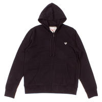True Religion Black/White Buddha Zip Hoodie