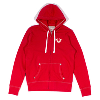 True Religion Ruby Red Classic Logo Hoodie