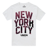 Union State White "New York City" Mens T-shirt