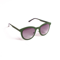 UO Green Roland Round Sunglasses