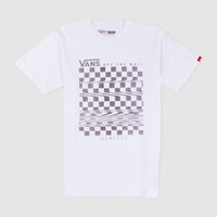 Vans White Off The Wall Chequered Print T-Shirt