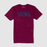 Vans Wine With Navy Classic Logo T-Shirt