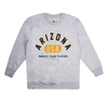 Varsity Arizona Grey Heather Girls Crew Sweater
