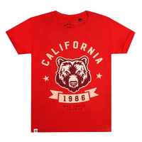 Varsity California Bear Girls Red T-Shirt