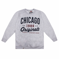 Varsity Chicago Originals Boys Grey Heather Crew Sweater