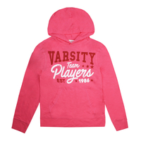 Varsity Est 1986 Camelia Pink Girls Hoodie