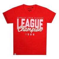 Varsity League Champion Red Girls T-shirt
