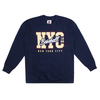Varsity NYC Baseball Navy Boys Crew Sweater