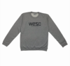 Wesc Mens Grey Melange Crew Neck Sweatshirt