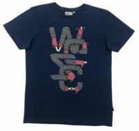 Wesc Monster Overlay Estate Blue T-Shirt