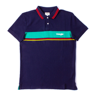 Wrangler Navy Colourblock Polo