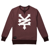 Zoo York Big Logo Burgundy Marl Sweatshirt