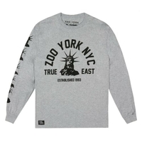 Zoo York Grey Warped Statue Print T-Shirt