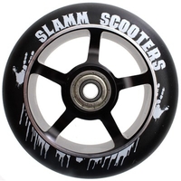 100mm Essential Spoke Metal Core Scooter Wheel and Bearings - Black