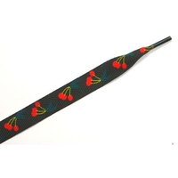 18213 Cherry Black Thick Laces