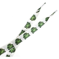 18216 Frog White Thick Laces